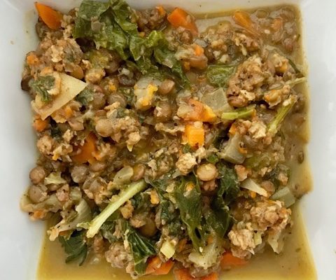 Crock Pot Lentil Kale Soup