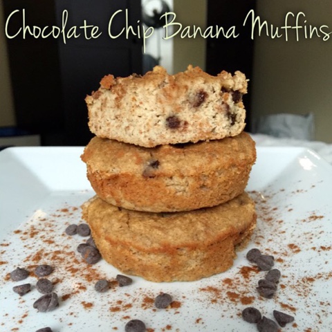 chocolate chip banana muffins