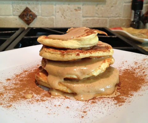 Fluffy Peanut Butter Protein Pancakes