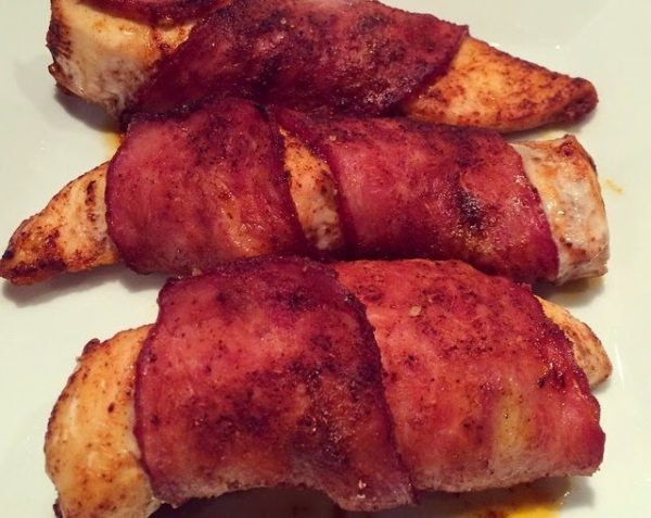 bacon wrapped chicken