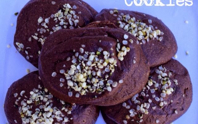 Chocolate Hemp Heart Cookies