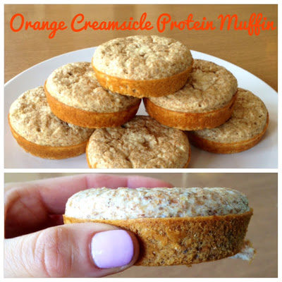 Orange Creamsicle Protein Muffins