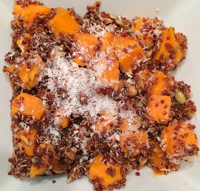 sweet potato and coconut quinoa salad