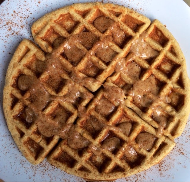 peanut butter banana waffle