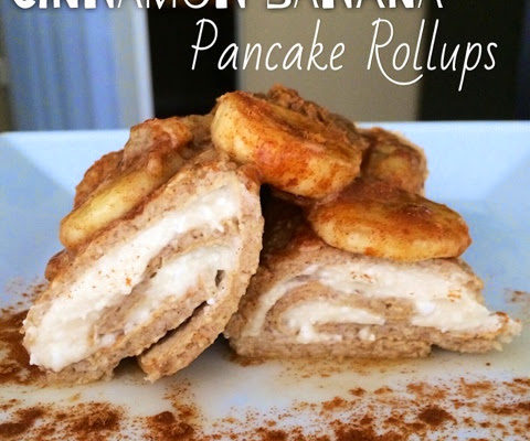 Cinnamon Banana Pancake Rollups