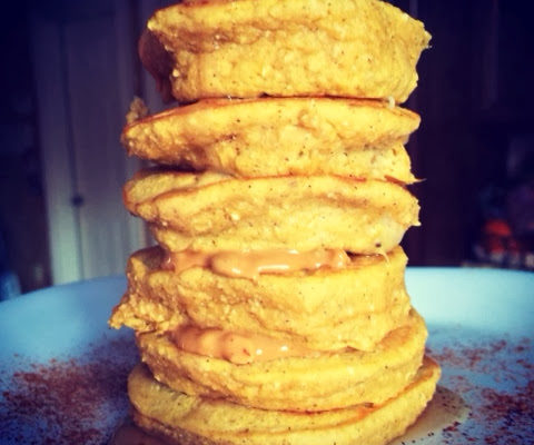 Butternut Squash Protein Pancakes