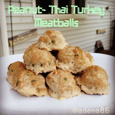 Peanut-Thai Turkey Meatballs